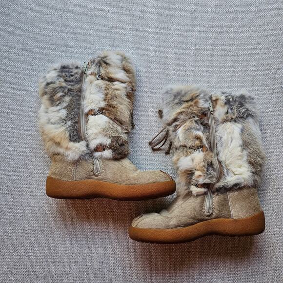 Pajar Genuine Fur Quality Premium Winter Boots Rabbit Fur Deer Hair Size 40 - Picture 4 of 12